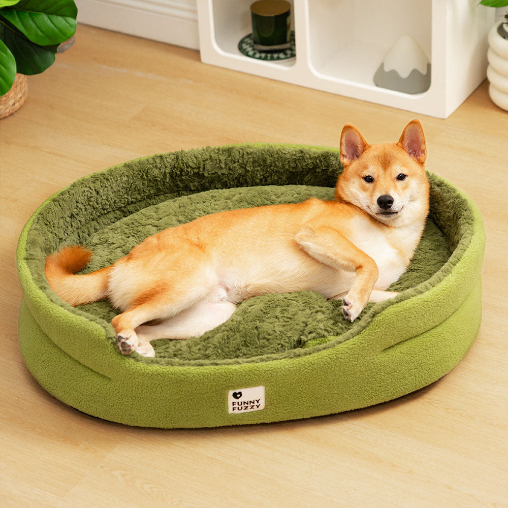 Multifunction plush dog bed, convertible design, a cozy addition to pet supplies