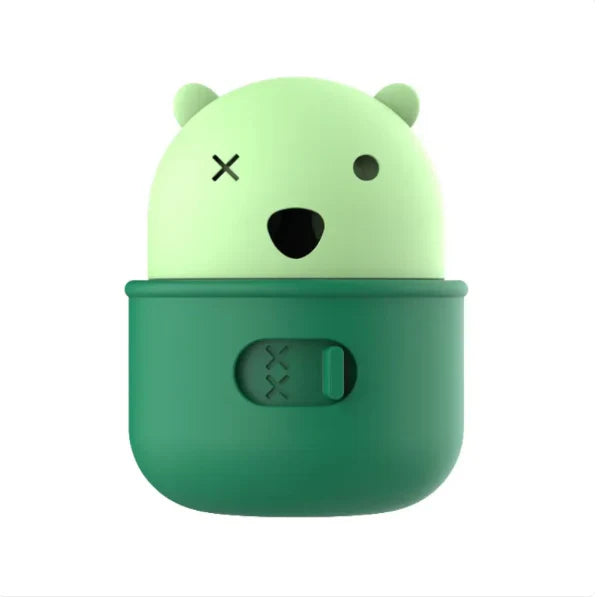 Dog enrichment toy: a soft yet durable bear with a click mechanism, great for active chewers.