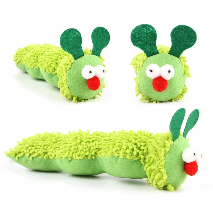 Interactive cat toy: soft caterpillar design with catnip & silvervine for endless fun