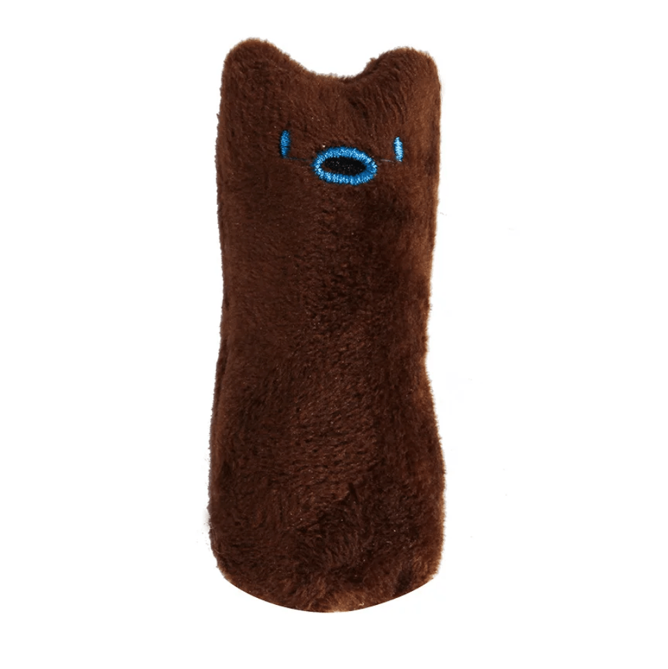 Engaging catnip plush toy, a pet supply designed for feline dental care and endless fun.
