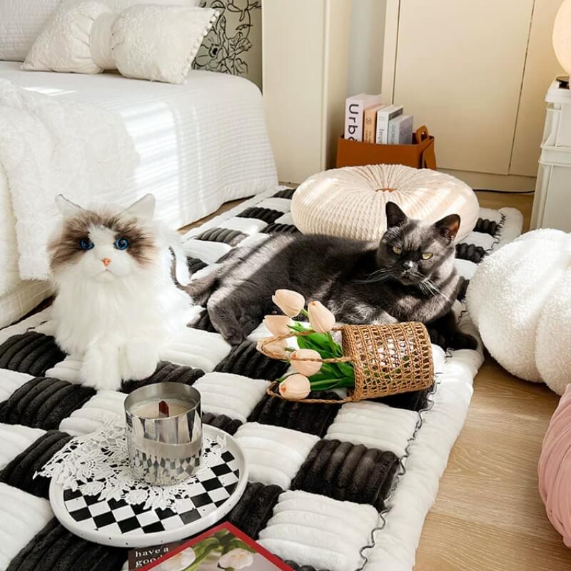 Durable chenille pet furniture protector, an essential for pet owners, easy to clean.