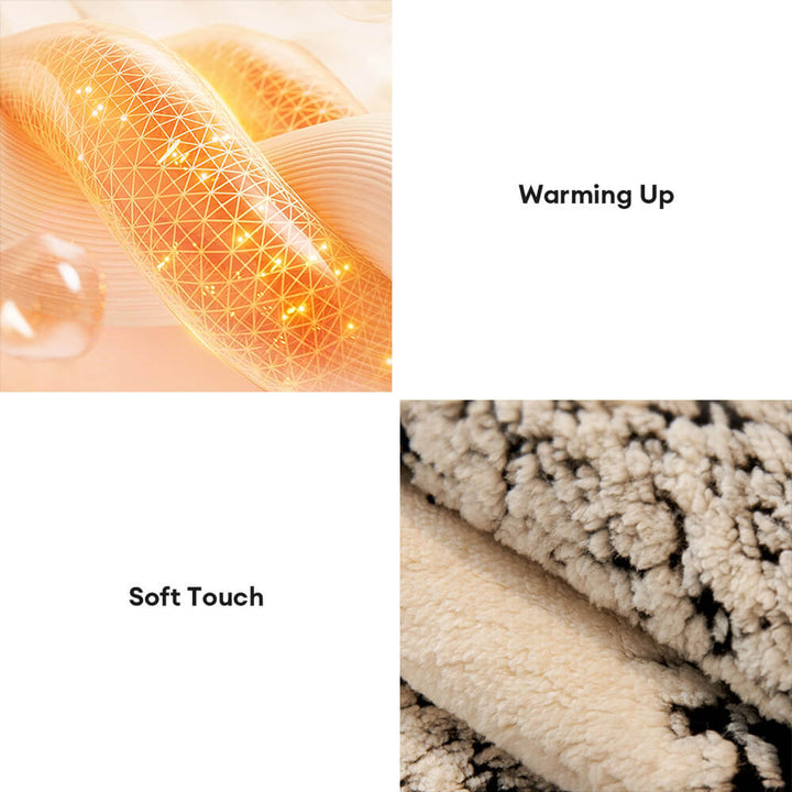 Corner view of a sofa with a thickened striped plush chenille cover, a stylish furniture protector.