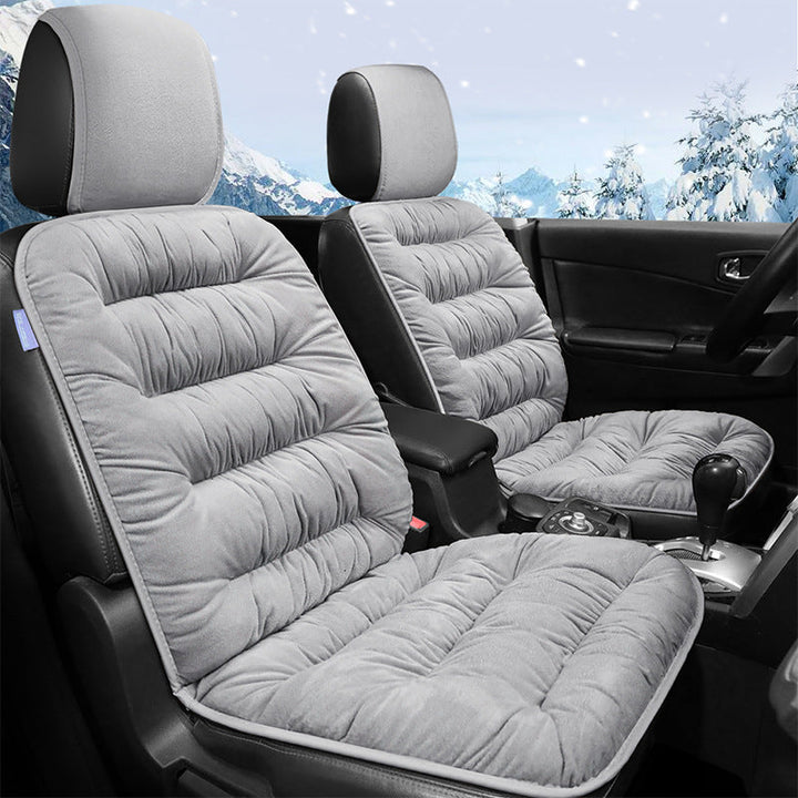 Unisex crystal velvet car seat protector, universal fit, keeps seats clean from pets.