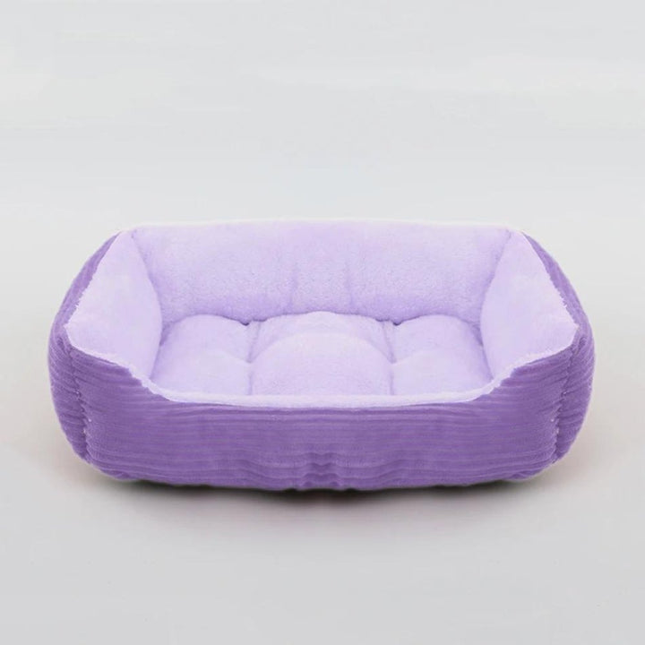 Cozy non-slip plush dog bed, offering a soft, secure, and comfortable spot for your pet to rest and relax.