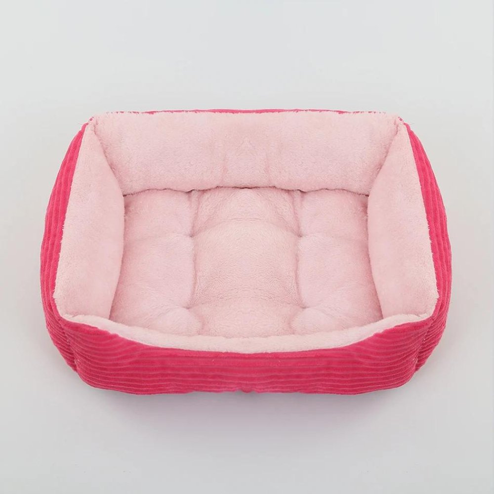 Premium plush dog bed for ultimate pet comfort & relaxation. Super soft, washable, and perfect for any dog.