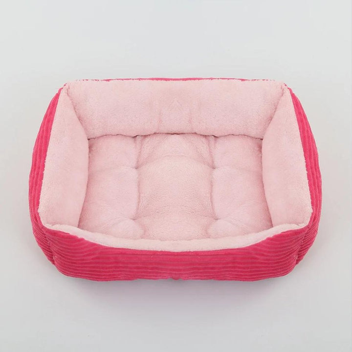 Premium plush dog bed for ultimate pet comfort & relaxation. Super soft, washable, and perfect for any dog.