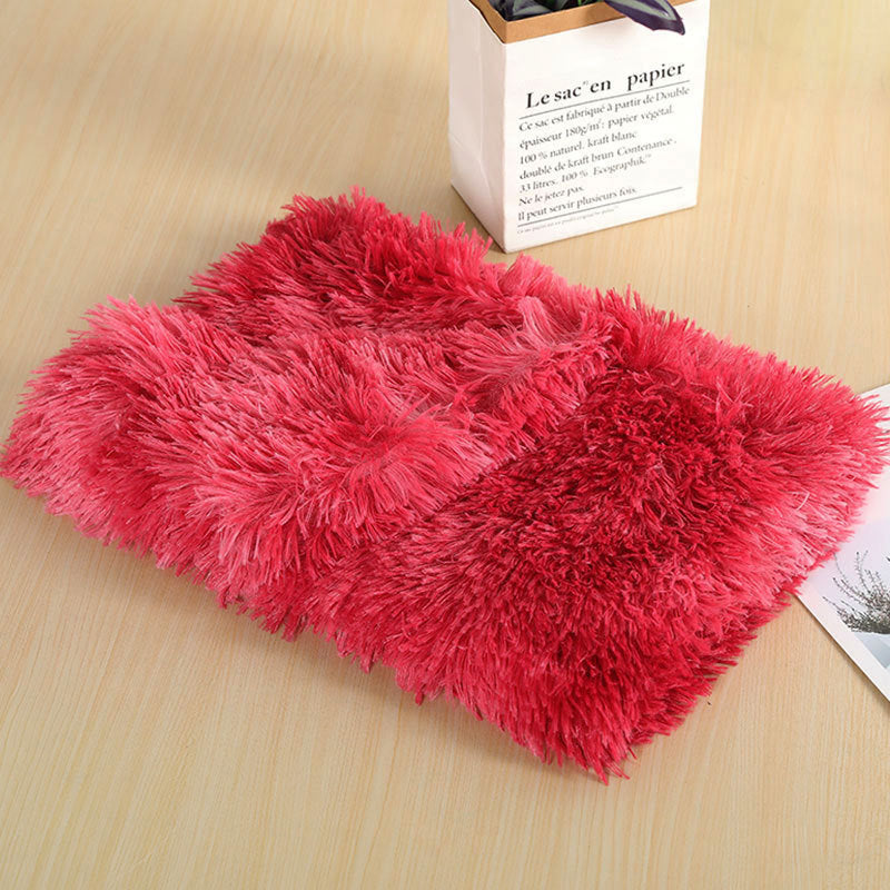 Comfort pet mat, cream, plush and cozy bedding for small dogs & cats