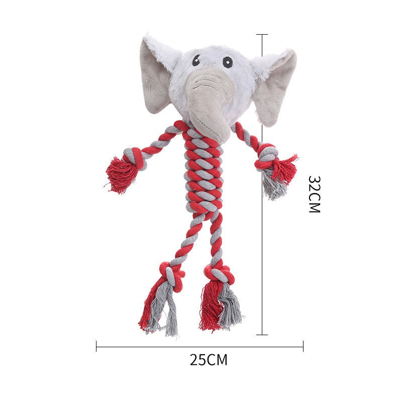 Assorted colors of durable plush dog toys with squeakers, fantastic pet supplies
