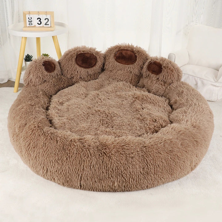 Comfortable sofa cat bed, donut style, soft plush for restful sleep