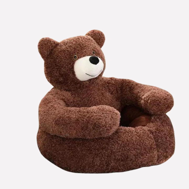 Plush enclosed winter pet bed, cozy and warm for cats and small dogs. Washable design for easy care.