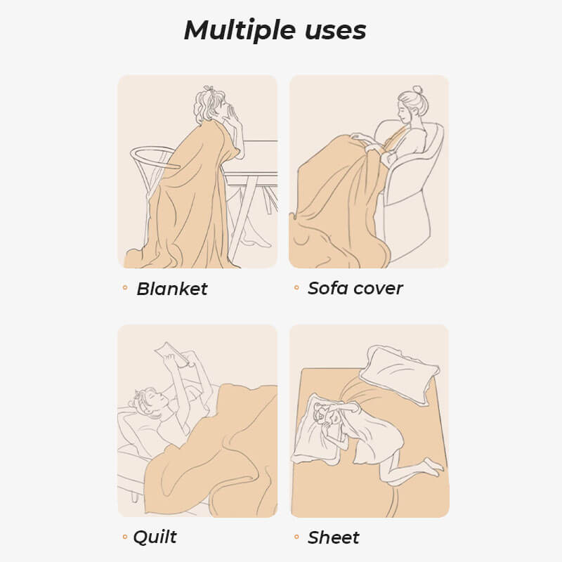 Soft solid cream fleece sofa protector, ideal for home decor and pets