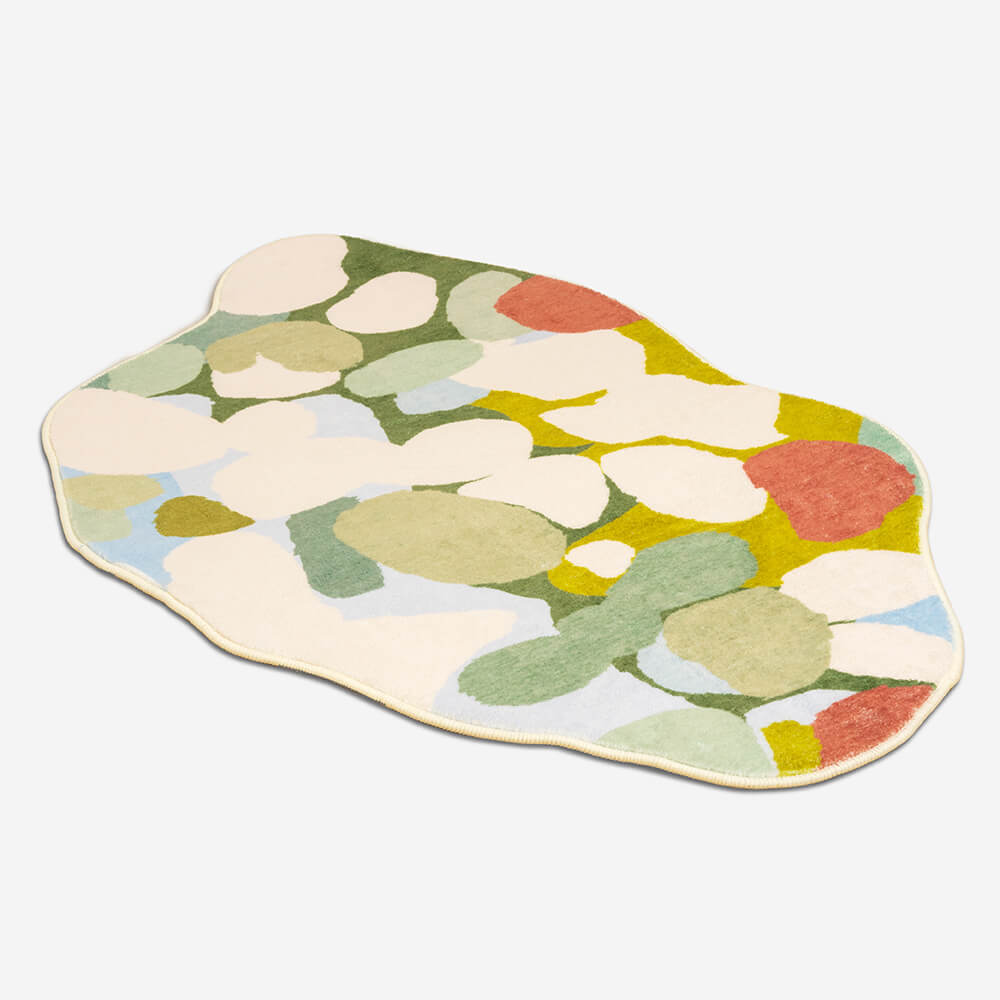 Luxury pet accessory: forest green soft plush mat for dogs and cats.