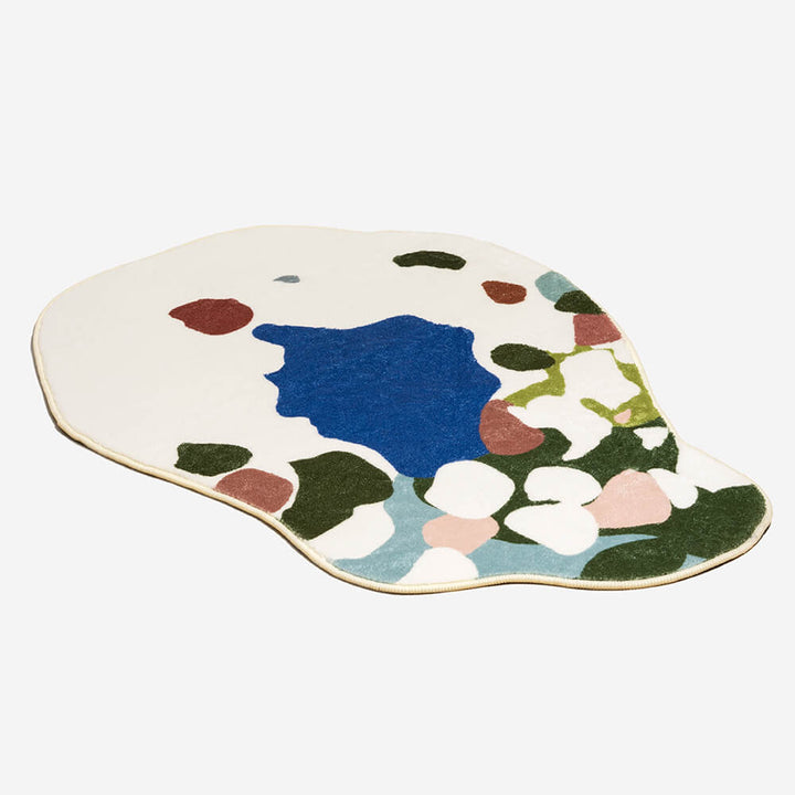 Comfortable forest themed dog mat, plush and durable for daily use.