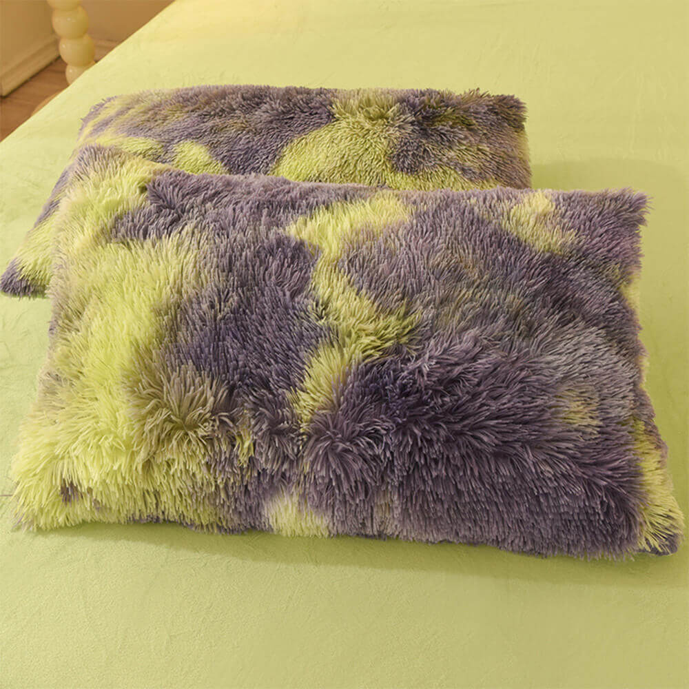 Winter bedding: plush gradient flannel sheets, warm & inviting bedroom