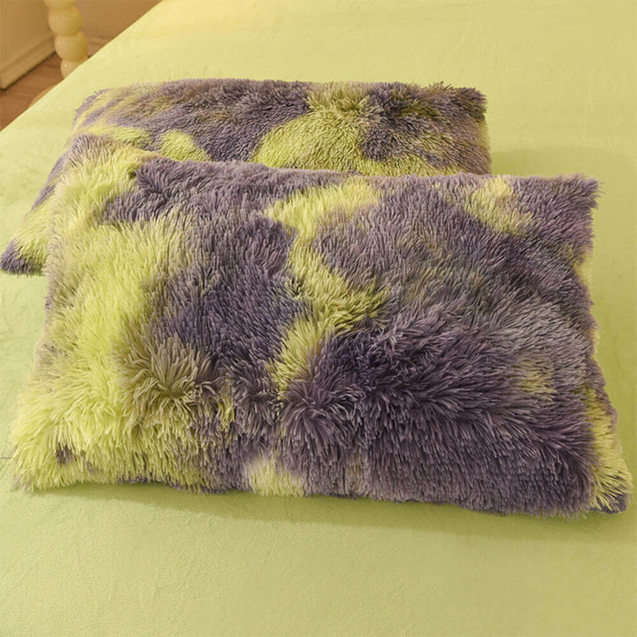 Winter bedding: plush gradient flannel sheets, warm & inviting bedroom