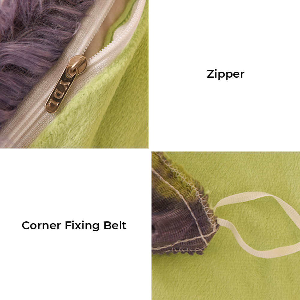 Bedroom decor: plush gradient sheet set, soft and warm flannel material