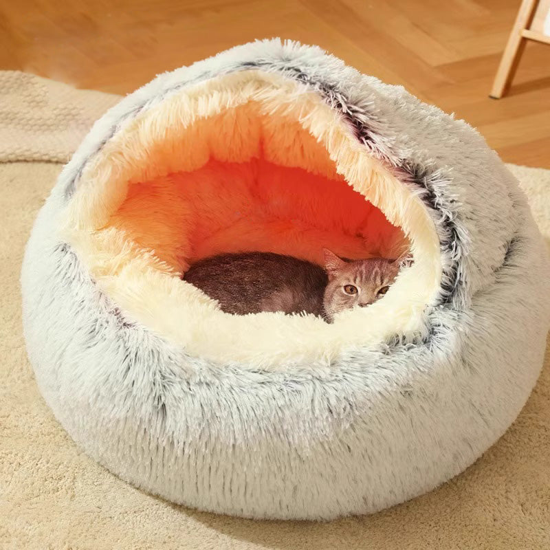 Cozy cat bed, a washable pet nest with soft, deep walls for ultimate feline comfort