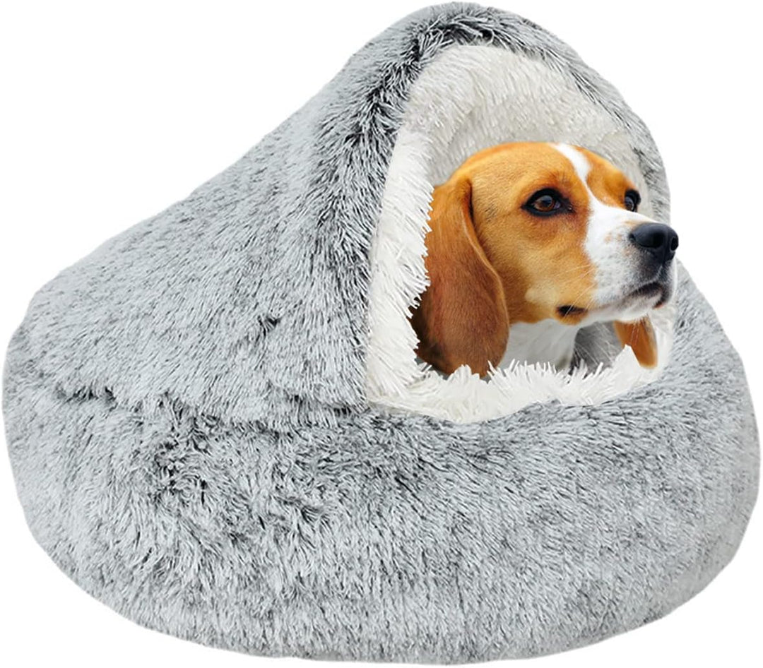 Calming pet bed with a removable, washable cover for easy maintenance and hygiene, pet accessory.
