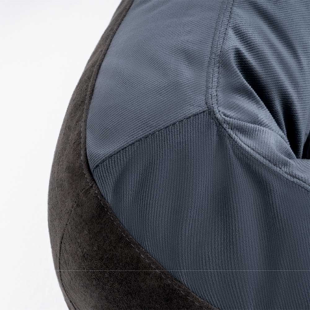 Side view of the fluffy dog bed with bolster, highlighting its supportive design for pets.