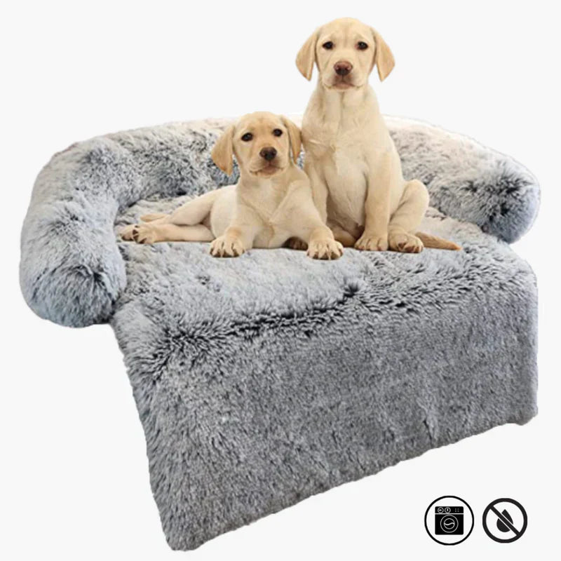 Detailed image of the non-slip base of a pet bed, ensuring stability on various floor types, washable design