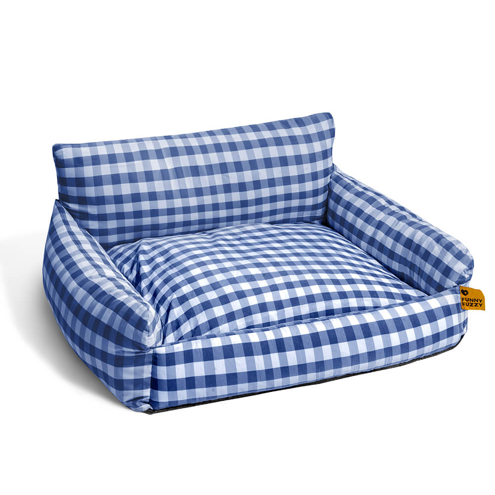 Pet sofa dog bed, grey, durable and breathable, perfect for pet relaxation
