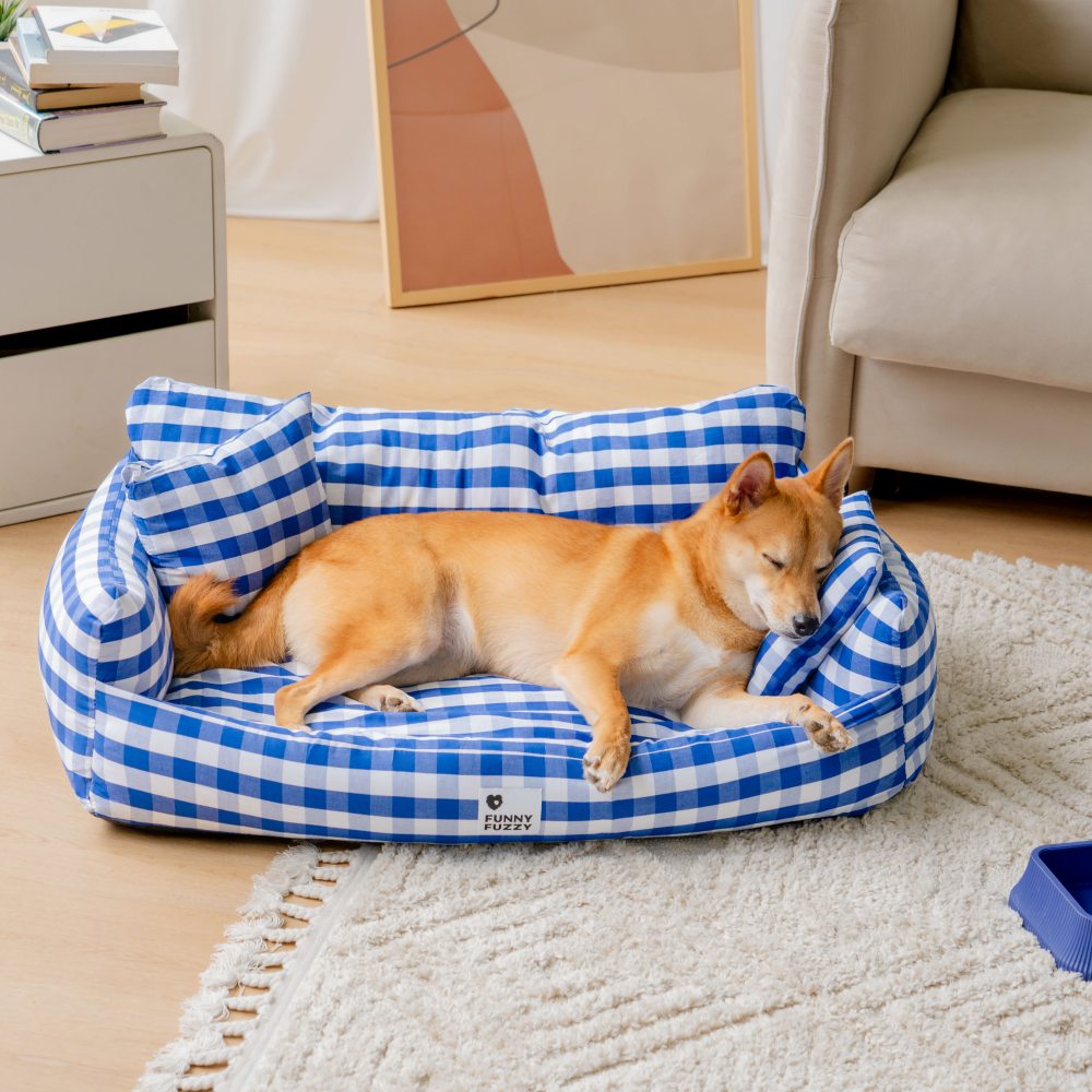 Durable pet bed, contemporary pet sofa design, soft removable cover