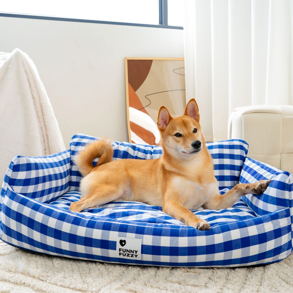 Removable cover dog bed, easy to clean pet sofa, comfortable for cats too