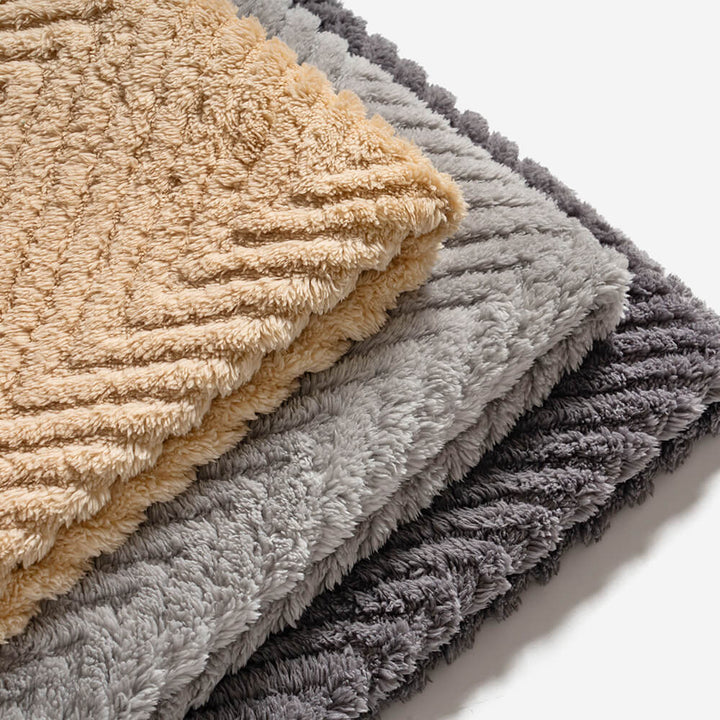 Easy clean plush herringbone non-slip sofa cover, ideal for home comfort and pet-friendly homes