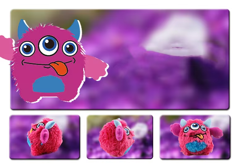 Monster ball dog toy, soft plush interactive chew for endless canine entertainment, durable