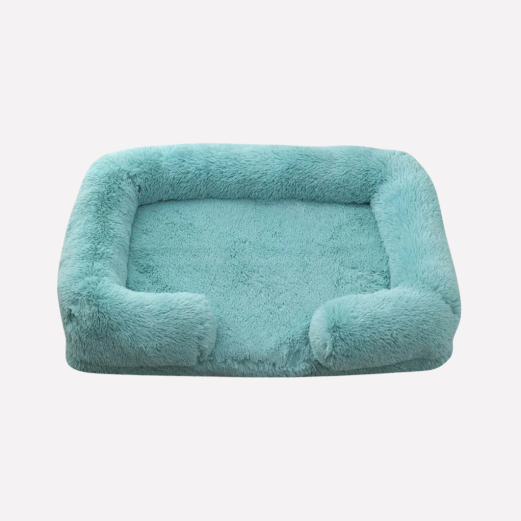 Plush non-slip pet bed for dogs and cats, soft kennel pad comfort