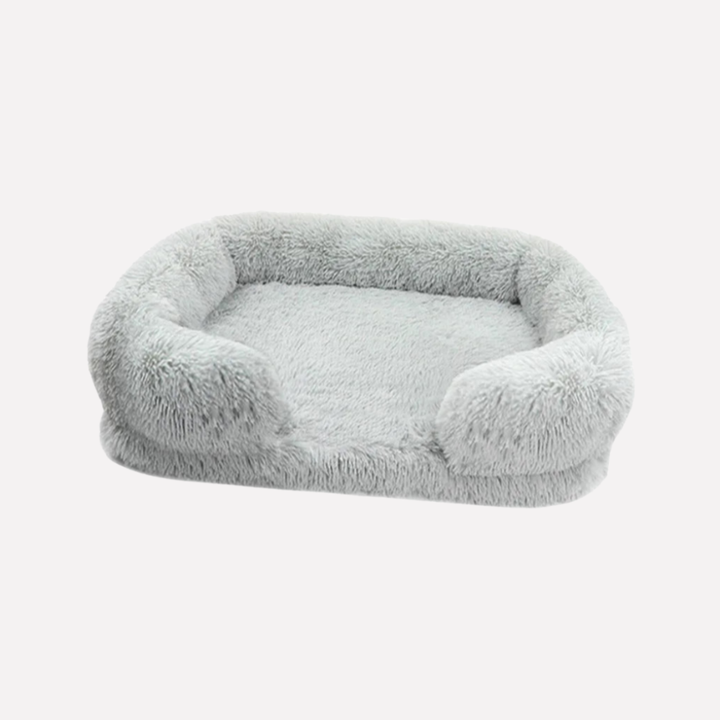 New4 plush pet bed, non-slip feature prevents sliding, dog and cat comfort
