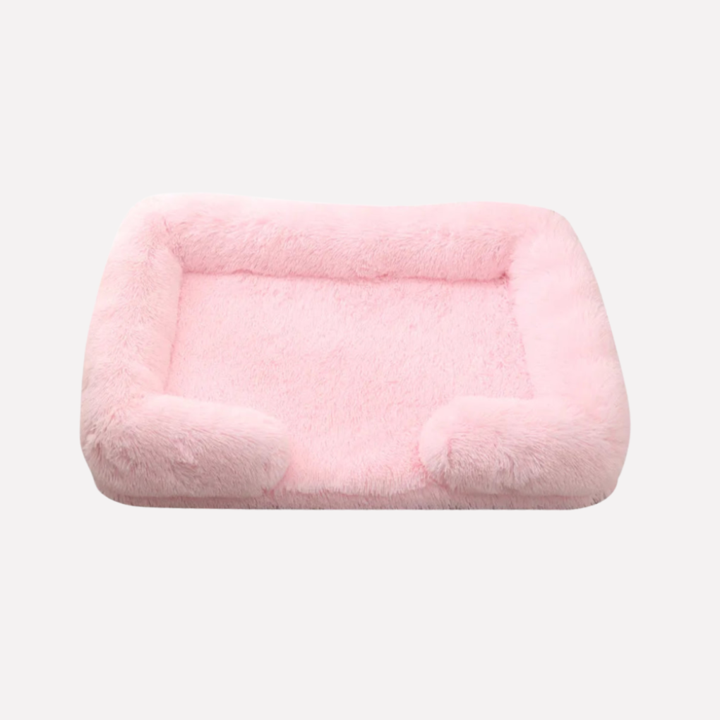 Soft pet supplies: non-slip plush pet bed, kennel pad for relaxation