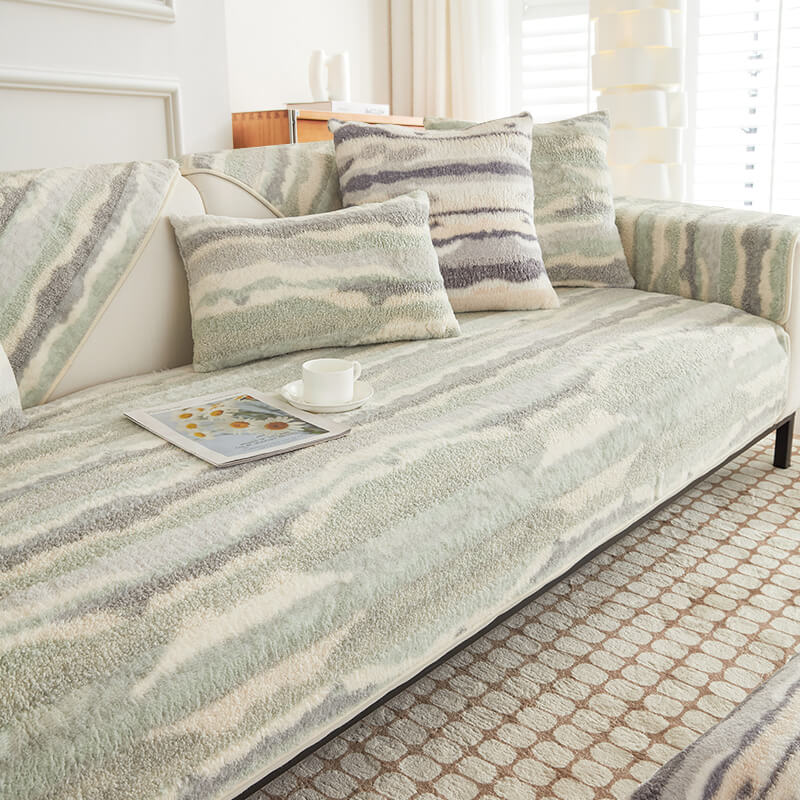 Non-slip couch cover in a modern living space, safeguarding upholstery from wear and tear.