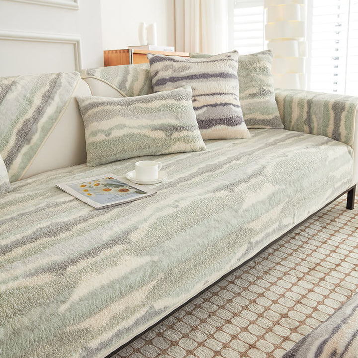 Non-slip couch cover in a modern living space, safeguarding upholstery from wear and tear.
