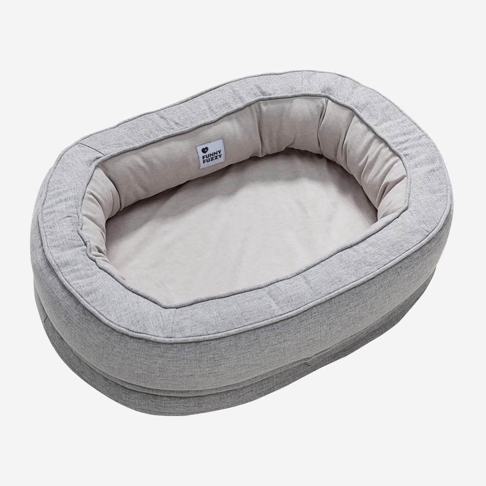 Versatile fluffy orthopedic pet bed, suitable for multiple pet sizes, easy care.