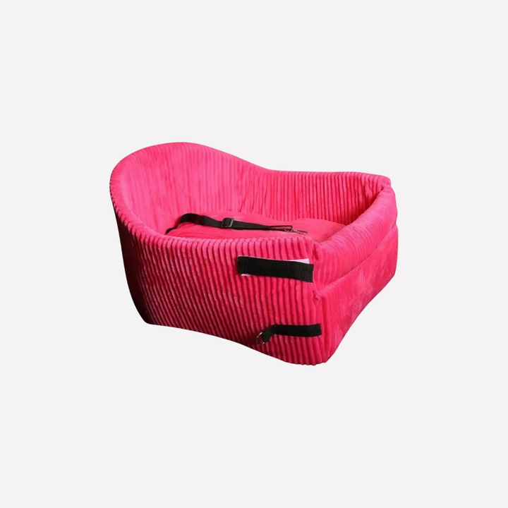 Soft pet travel bed and car seat for medium dogs, featuring a secure and comfortable design.