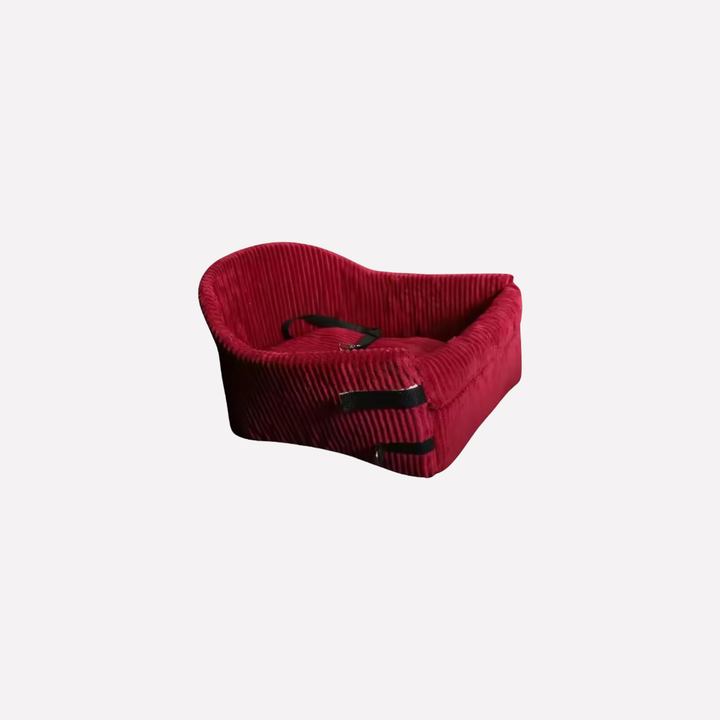 Luxury pet car accessory: a cozy cat or small dog car booster seat for ultimate pet comfort.