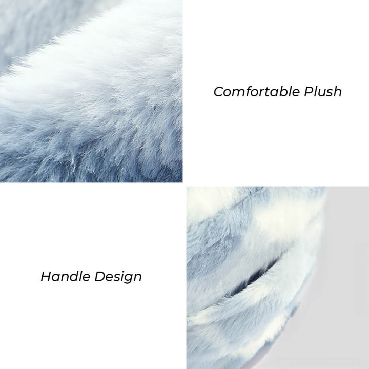Pet supplies: round, fluffy dog and cat bed, luxurious and calming.