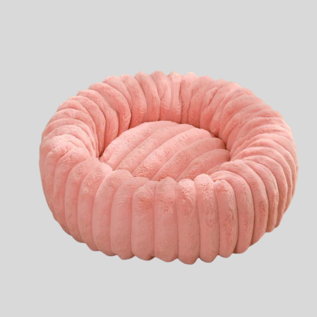 Small dog bed featuring a comfy, removable zippered cover for easy cleaning.