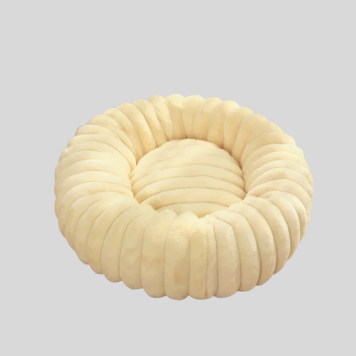 Medium dog bed with a soft, supportive bolster and a convenient removable cover.