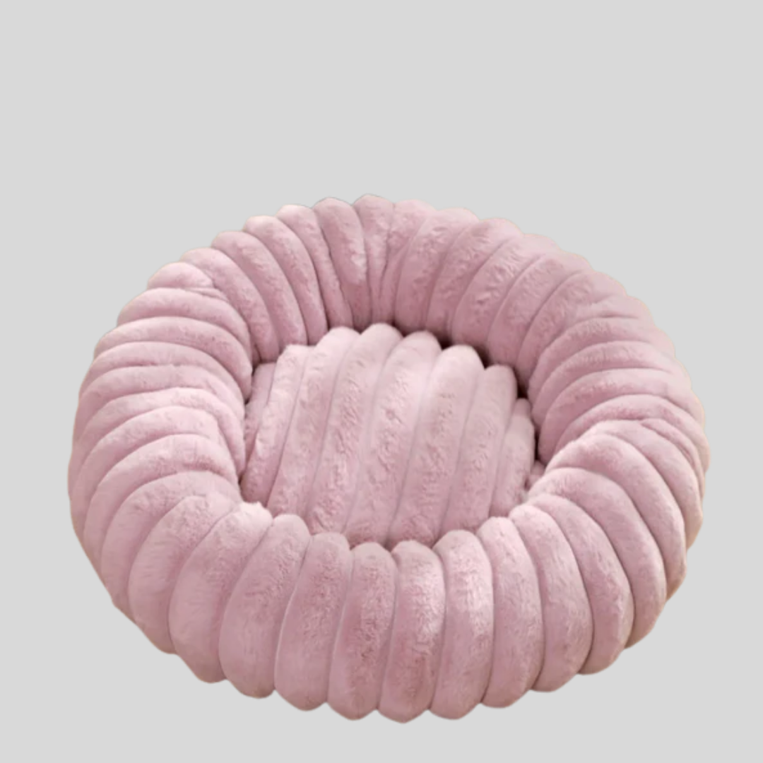 New pet bed for dogs, ultra-soft and machine washable, providing a cozy sleep spot.