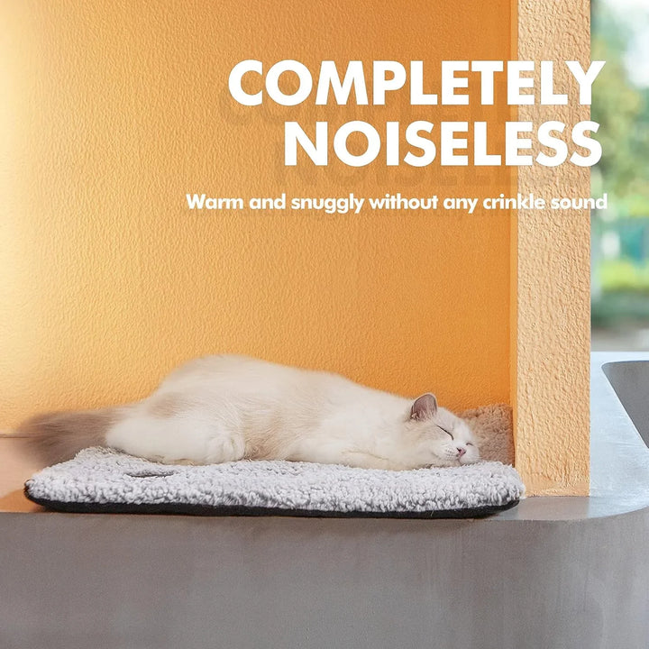 Self-warming pet bed, large size, perfect for a golden retriever, offering warmth and joint support.
