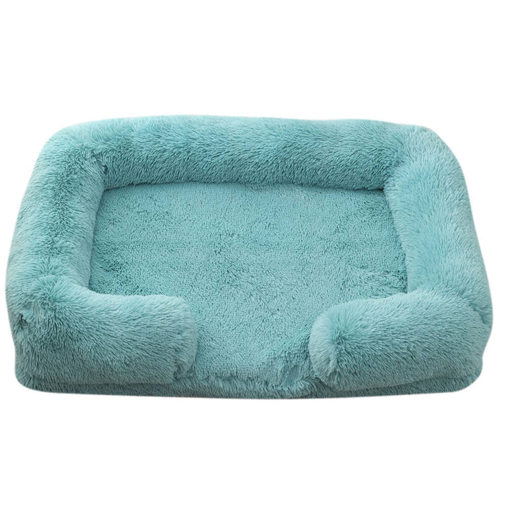 Orthopedic plush square dog bed, deep sleep design for maximum pet comfort and support