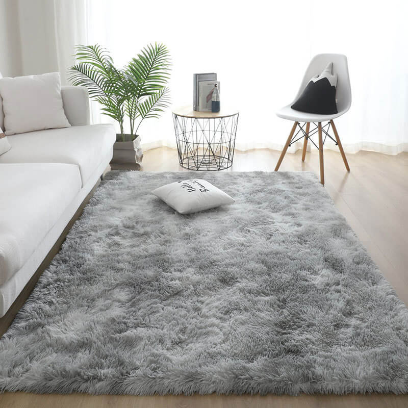 Soft tie-dye pet mat, chic plush area rug for dogs, comfortable home carpet