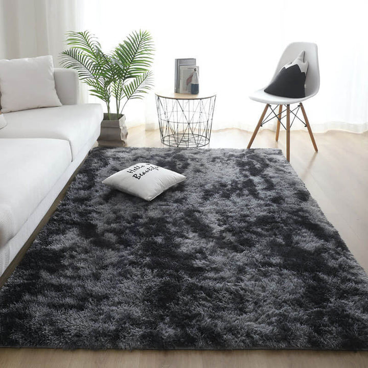 Unisex cozy tie-dye pet mat, durable plush rug, soft carpet for dog's comfort