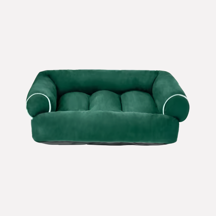 Cozy U-shaped plush dog bed for pets, complete with a durable removable cover