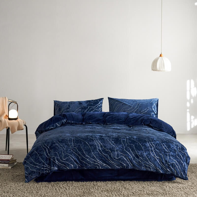Velvet soft anti-static suede bed sheet set, a stylish addition to any bedroom decor