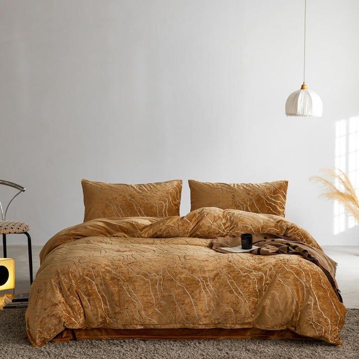 Soft velvet anti-static suede fitted sheet, perfect bedroom bedding solution