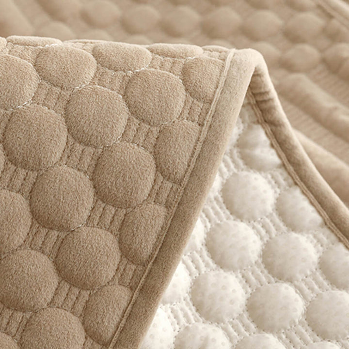 Thick plush vintage couch cover, non-slip, providing ultimate comfort and sofa care