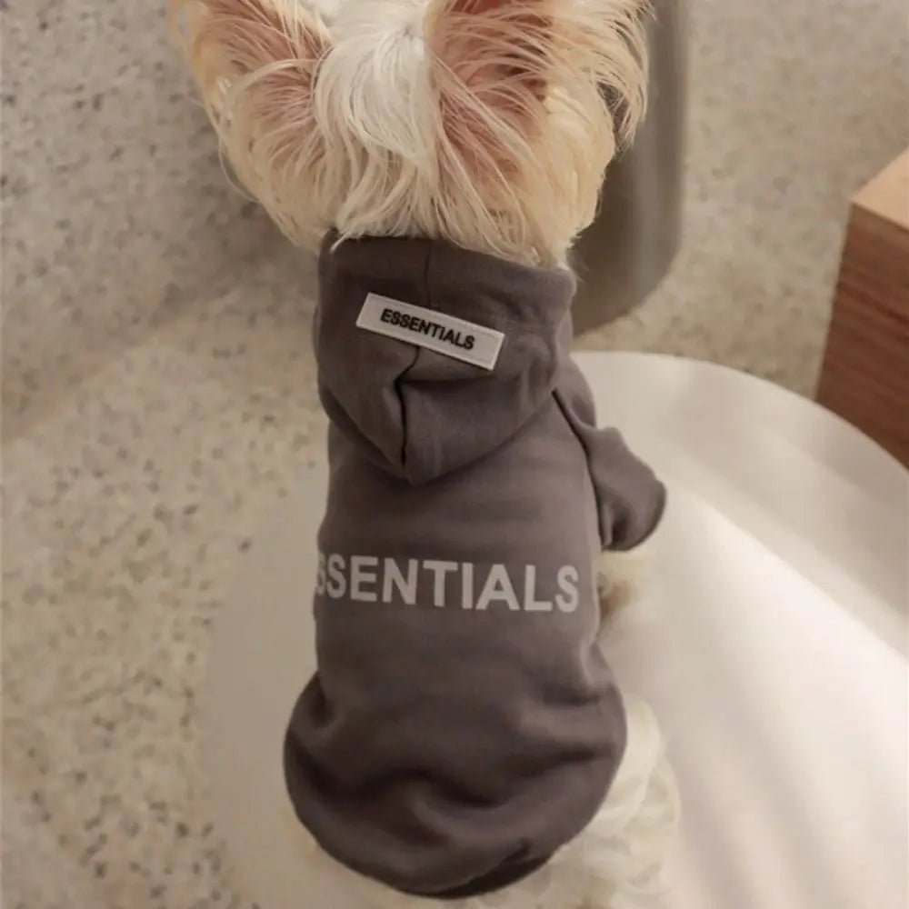 Warm winter pet hoodie, plush dog sweater for ultimate comfort and cold protection.